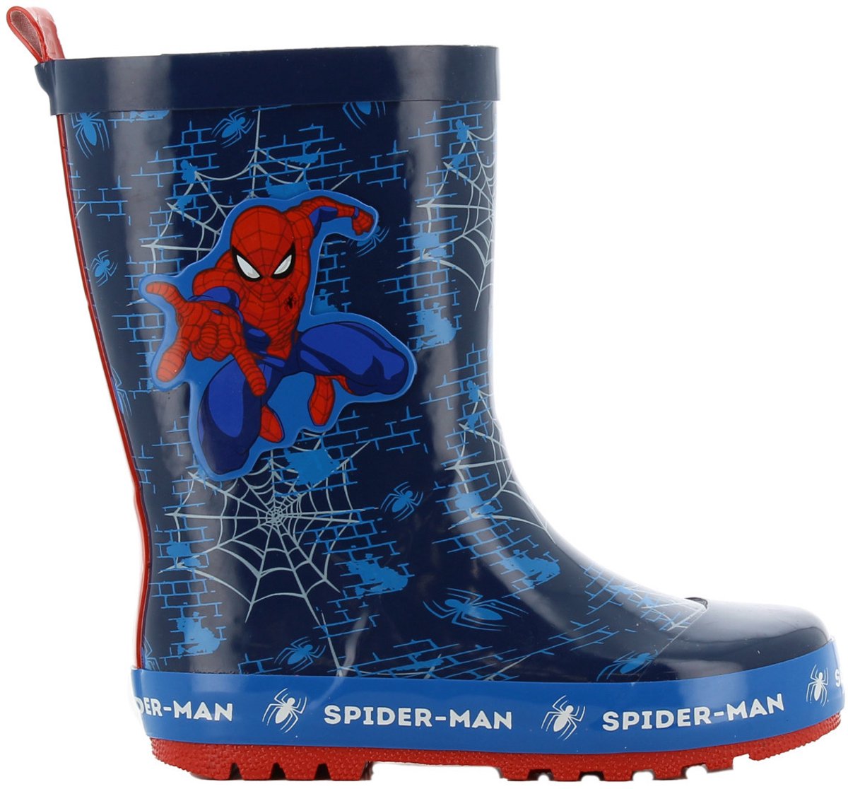 Spiderman - Regenlaarzen kinderen van 2 tot 8 jaar - Rubberen kinderlaarzen - Regenlaarsjes voor jongens - Maat 31 - Blauw