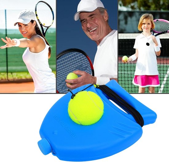 Tennistrainer Oefenbal - Vrijstaande Tennis Oefening - Verbeteren Swing - Verzwaarde Stabiele Basis - 300 g - Kostuum — afbeelding 5