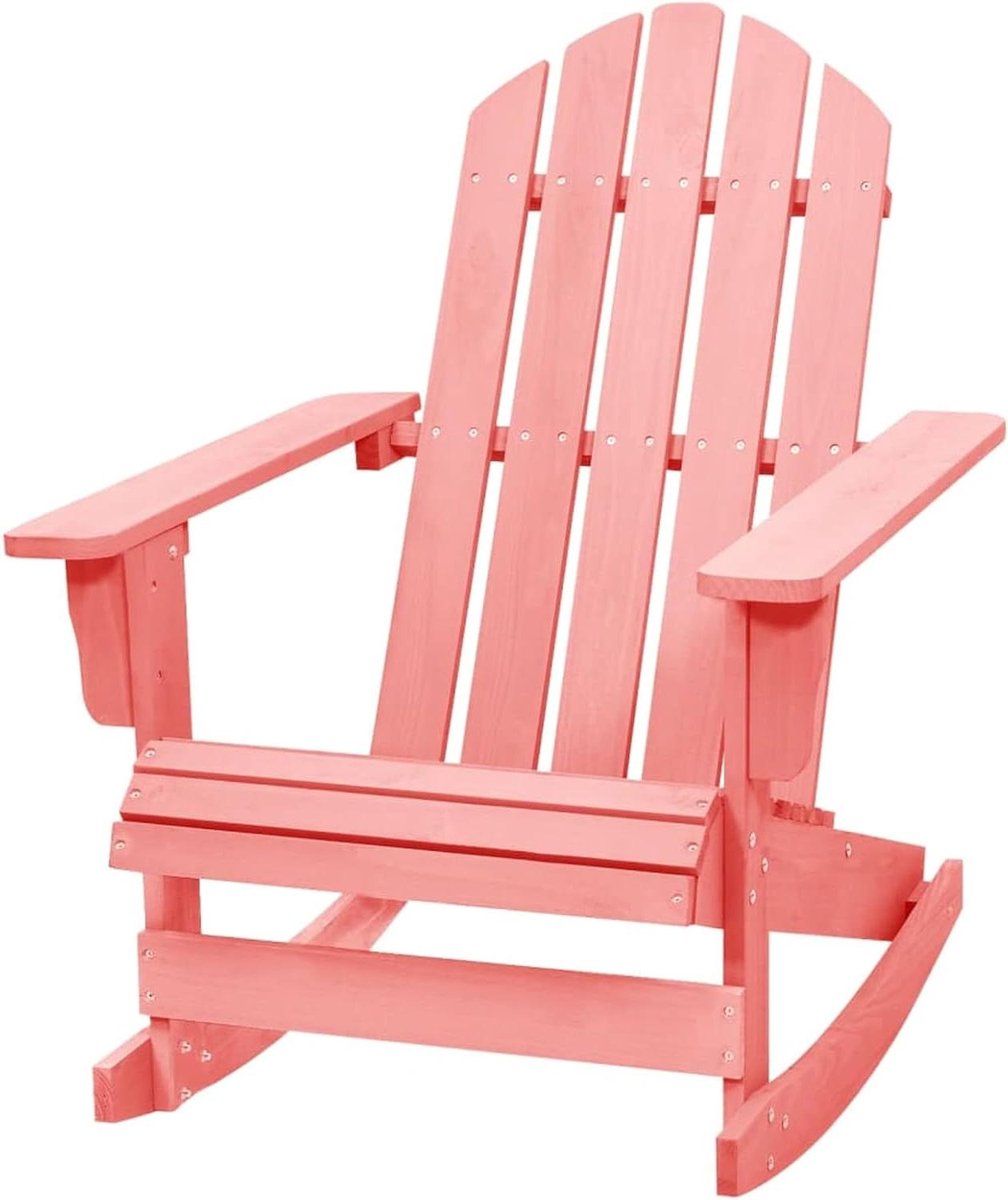 Schommelstoel Hout - Tuinstoel Buiten - Ontspannen Buiten - Ergonomisch Ontwerp - 915 x 915 x 92 cm - Roze