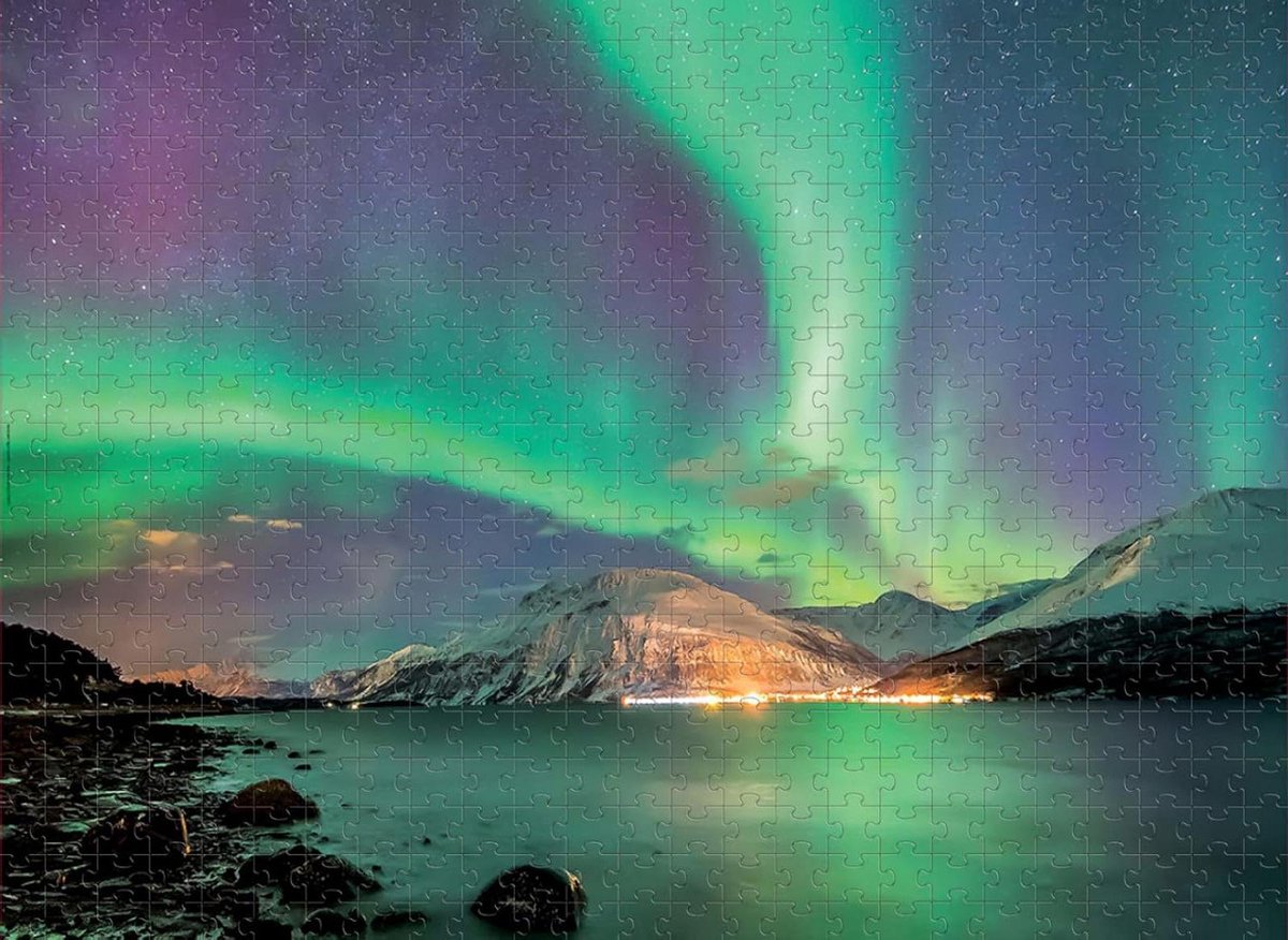 Houten Puzzel - Landschap Puzzel - Ontspanning en Vermaak - Precisie Gesneden Stukjes - 5000 Stukjes - Aurora