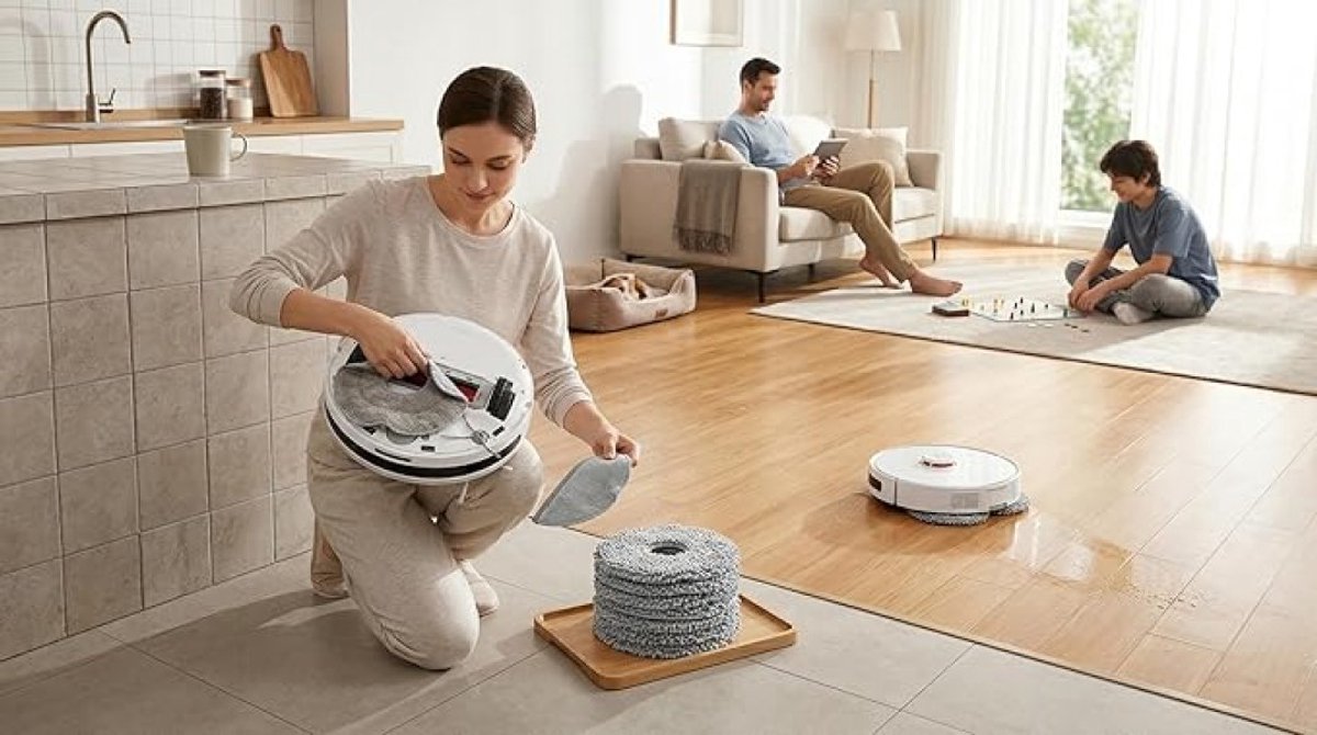 8 Stuks Herbruikbare Dweildoeken voor Roborock Q Revo Serie