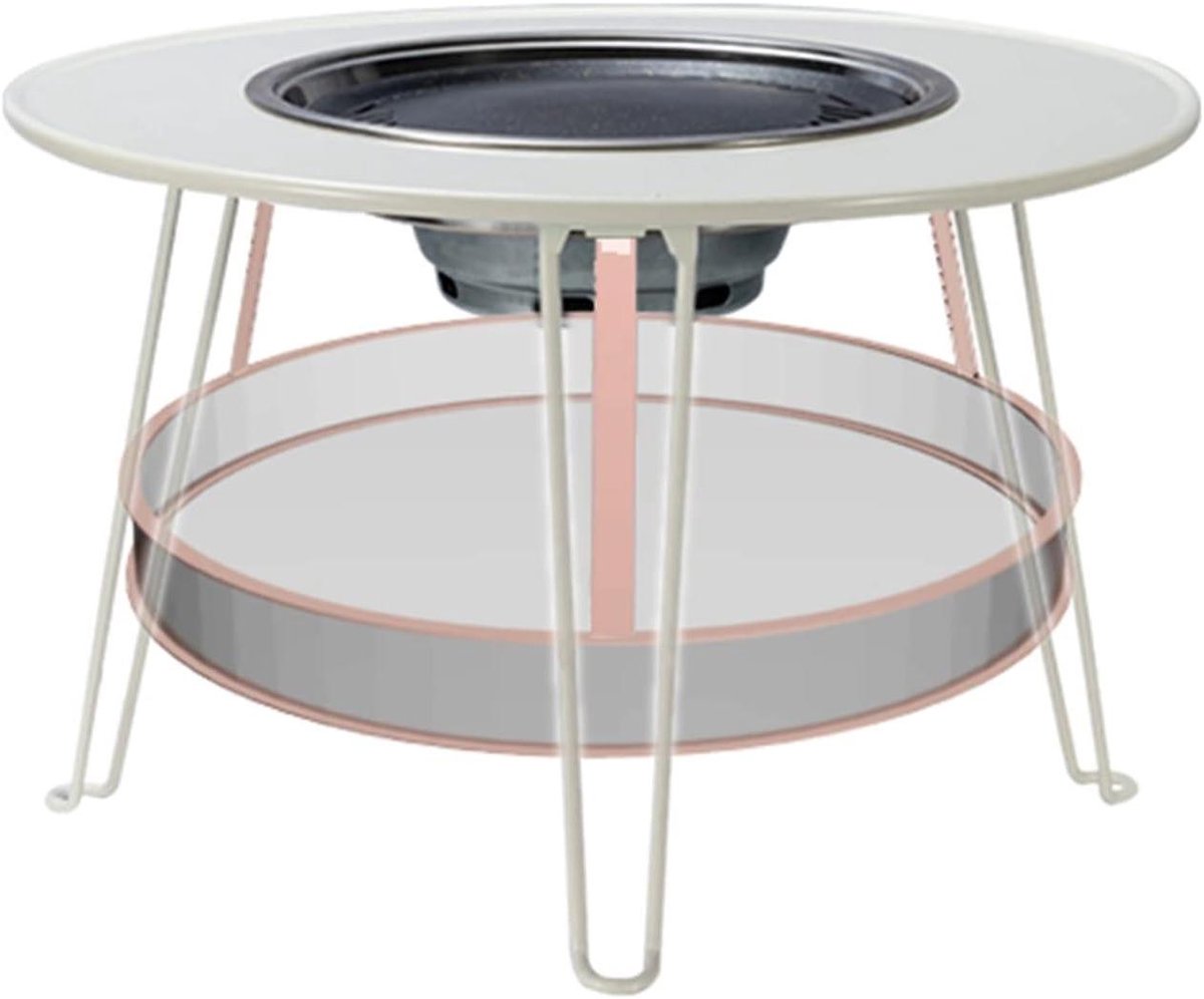 Barbecuetafel - Buitenkeuken - Gezellige avonden - Hittebestendige coating - Diameter 59CM - Zwart