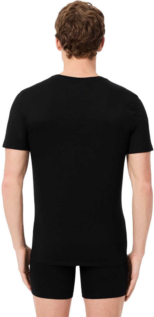 Lacoste heren 3P V-hals shirts basic Zwart