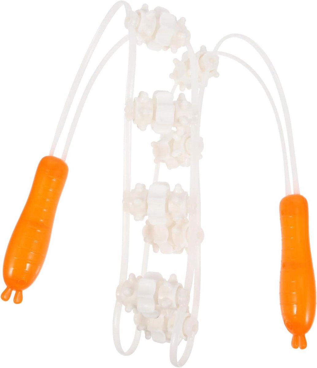 Handmatige Massageroller - Spierroller - Ontspanning na sport - Bevordert bloedsomloop - 115 cm lengte - Wit