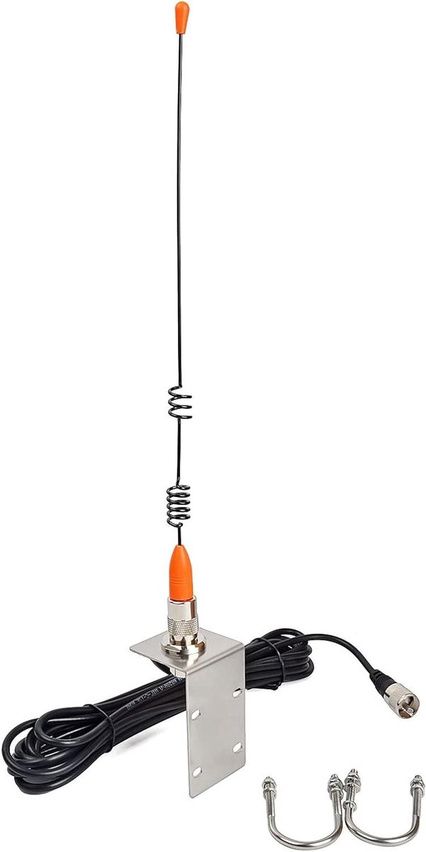 Maritieme Antenne - VHF Antenne - Communicatie op Water - Eenvoudige Installatie - 5 Meter Kabel - Oranje