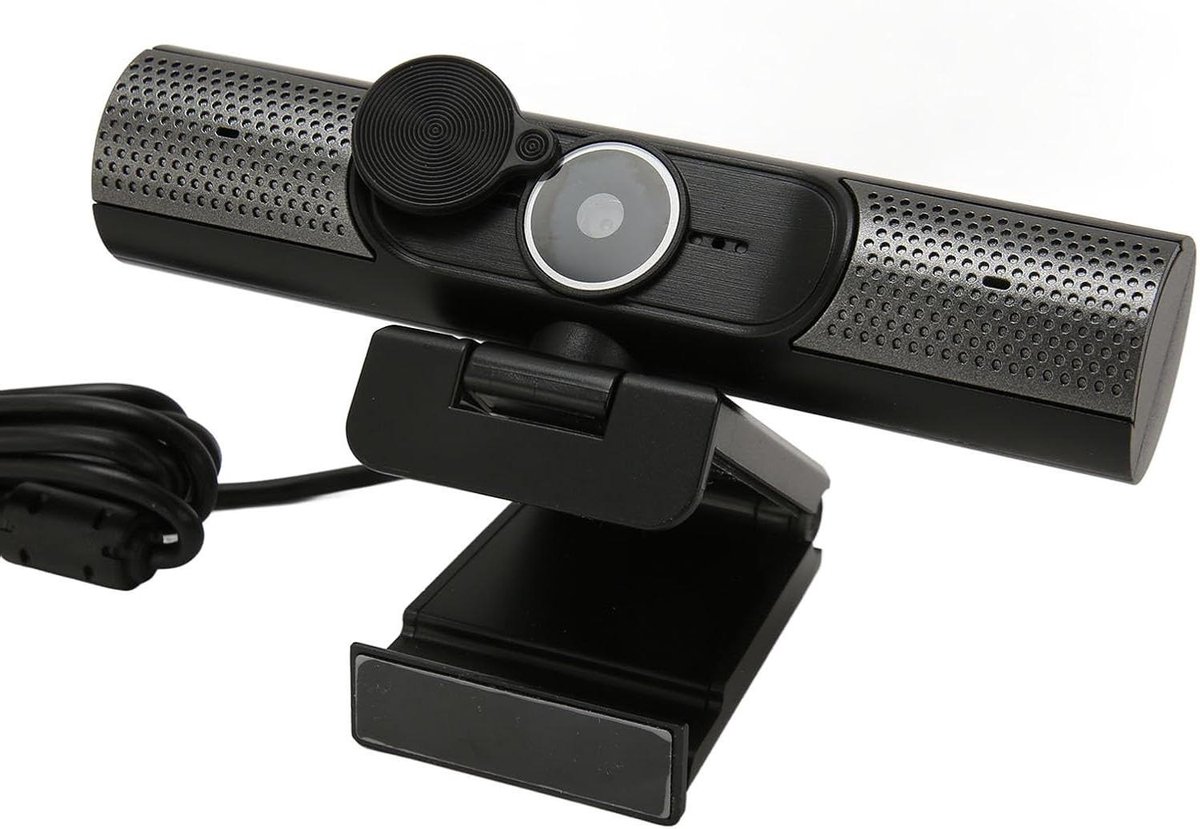USB Webcam - Computer Camera - Online Communicatie - Ingebouwde Microfoon - 2K Resolutie - Zwart