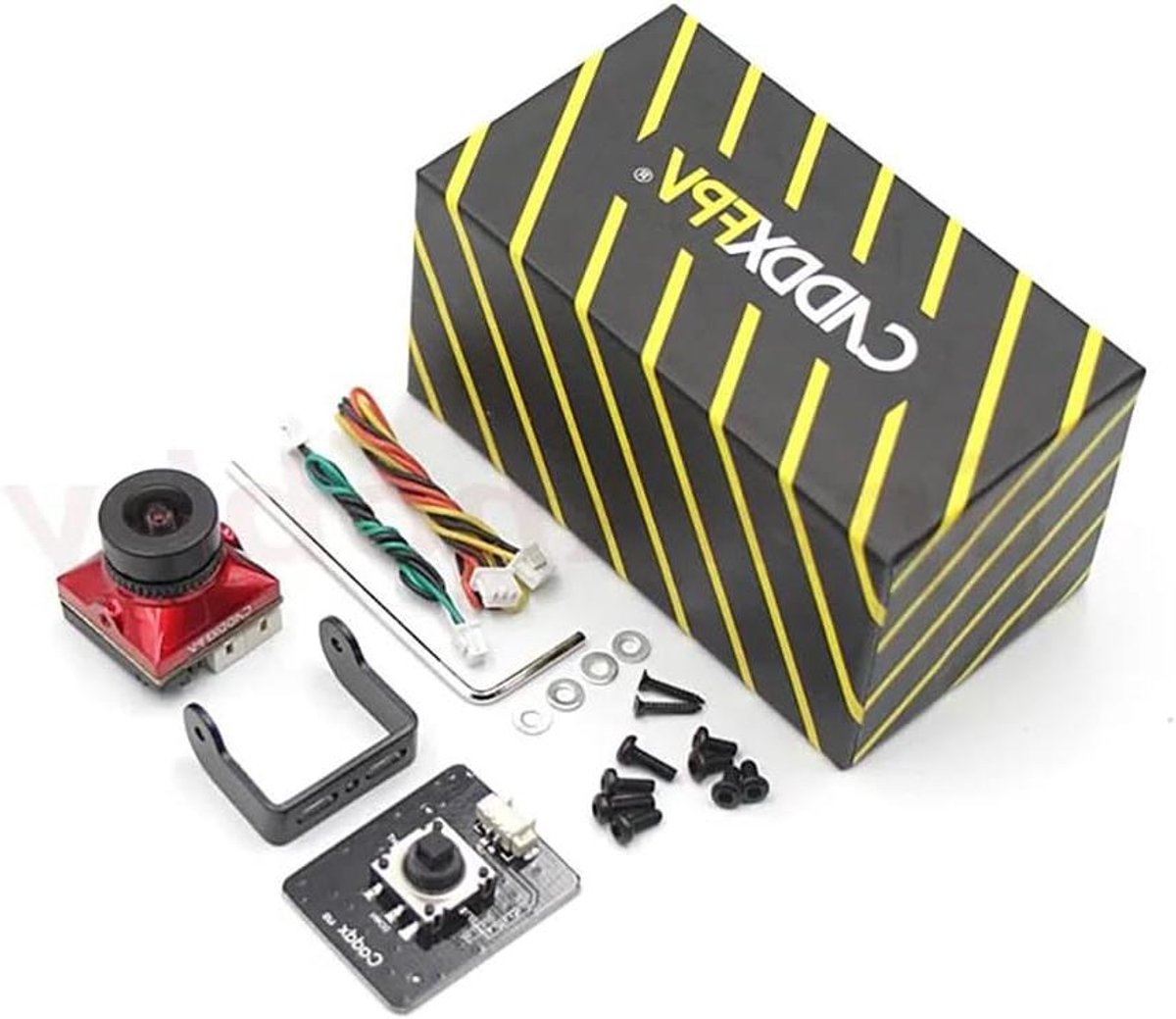 FPV Camera - Drone Camera - Vliegen - Starlight Sensor - 19x19mm - Rood