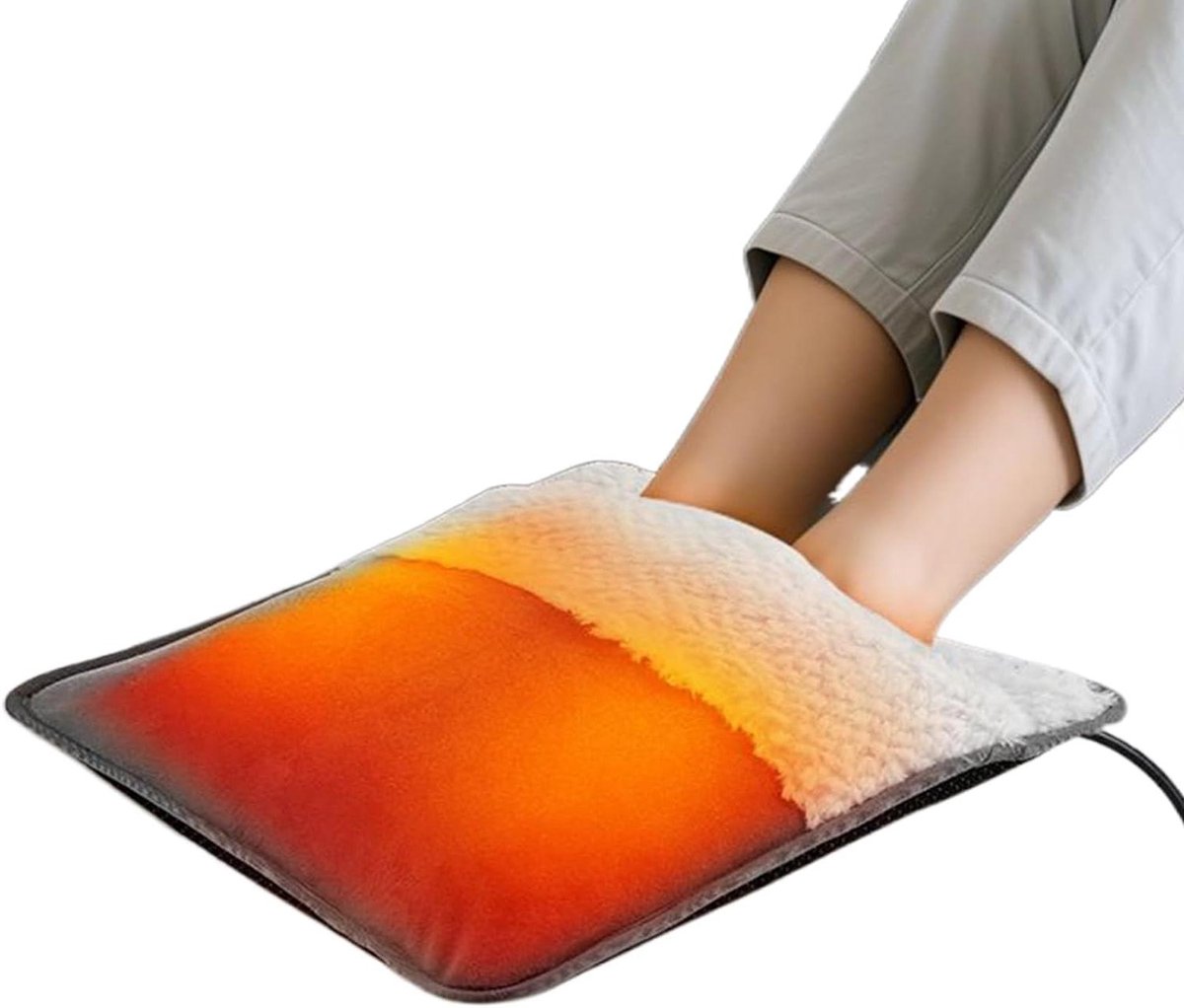 Elektrische Voetenwarmer - Verwarmingsmat - Comfort Verwarmen - Constante Temperatuur - 35x30cm - Zwart