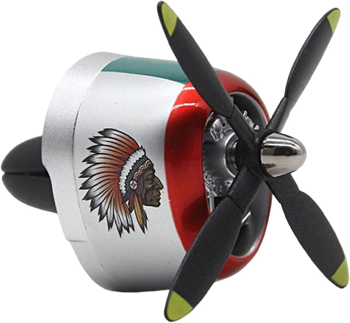 Auto luchtverfrisser - Ventilatieclip geur - Frisse auto rijden - Vliegtuig design - 52 x 52 x 56 cm - Grijs