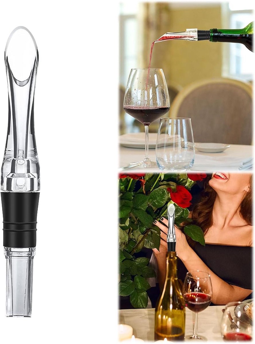 Wijn Aerator Set - Wijnschenker - Wijn Proeven - Gestroomlijnd Ontwerp - 2 Stuks - Style-C