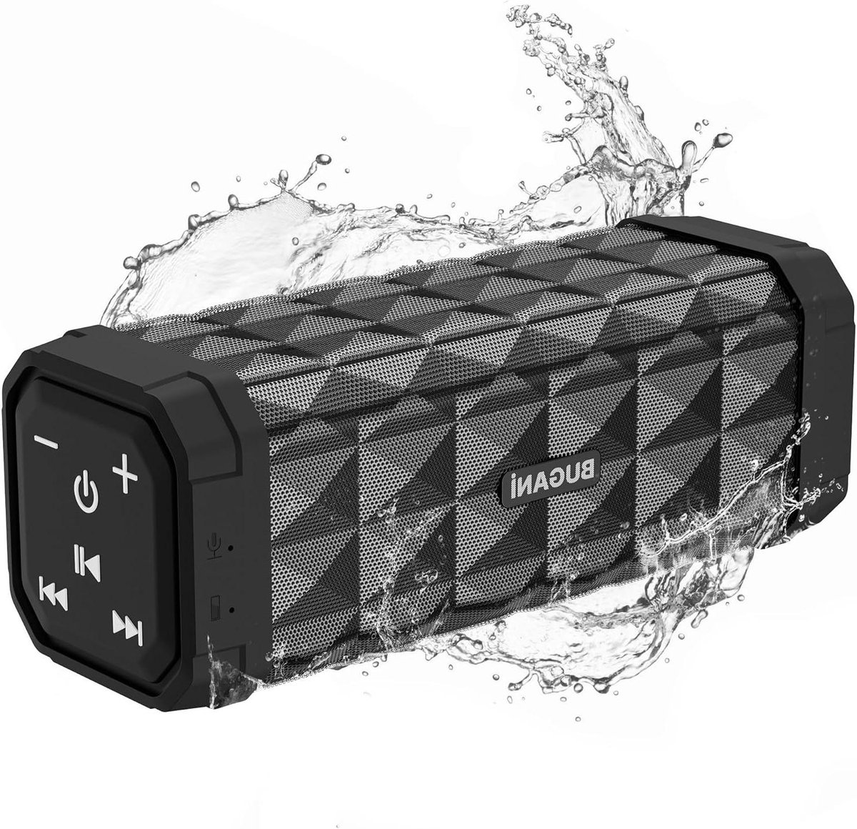 Draagbare Luidspreker - Muziekbox Draadloos - Muziek Luisteren - 24 Uur Batterij - IPX5 Waterdicht - Zwart