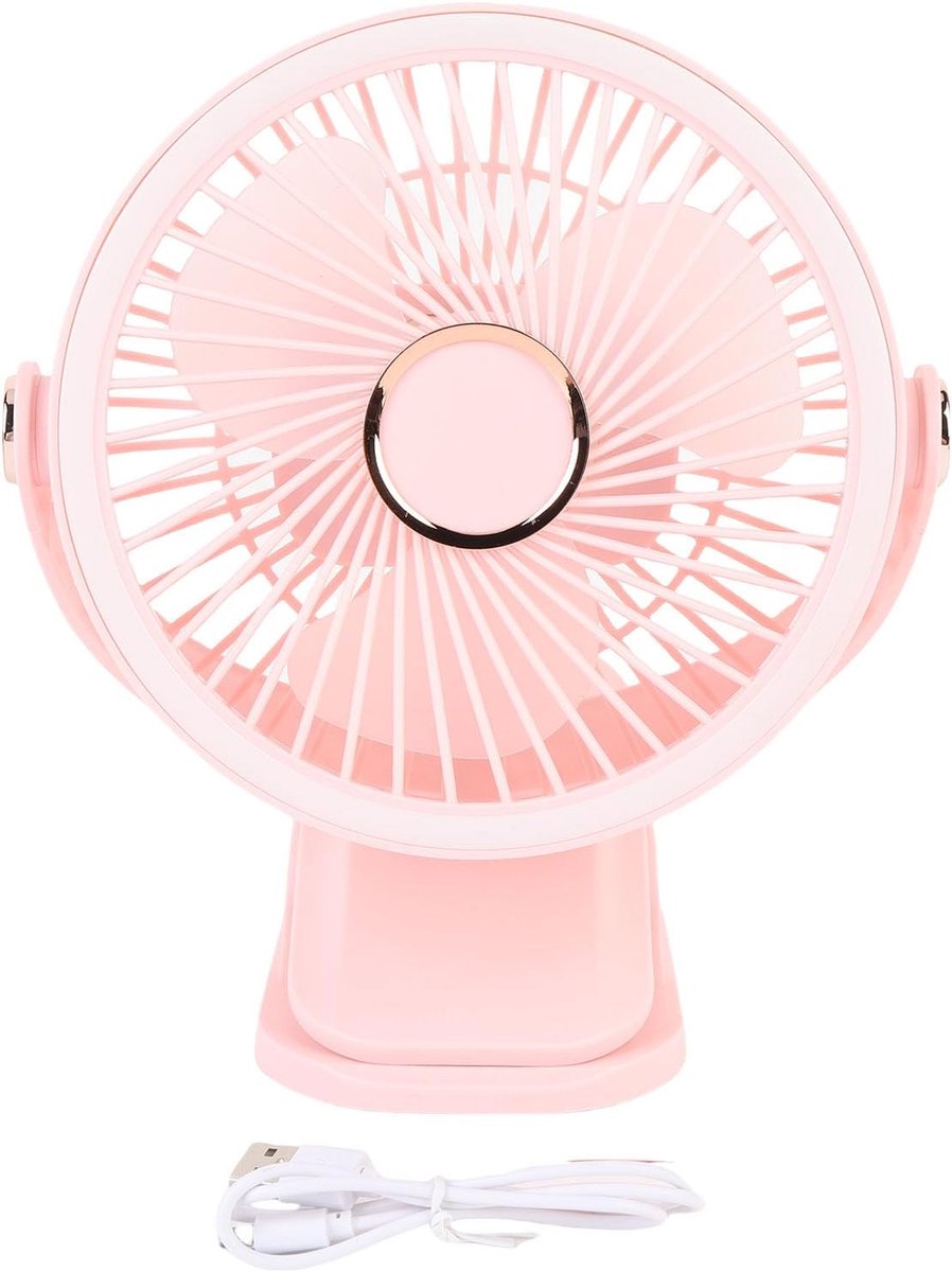 Bureau Ventilator - Klem Ventilator - Persoonlijke Koeling - 720 Graden Rotatie - 21 x 18 x 9 cm - Wit