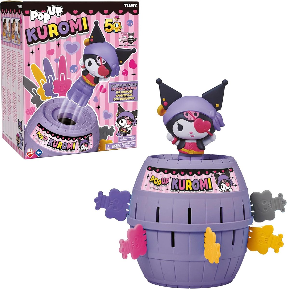 Actiespel Kuromi - Suspense Spel - Feestspel - Speciale Jubileum Editie - 26 x 21 x 15 cm - Paars