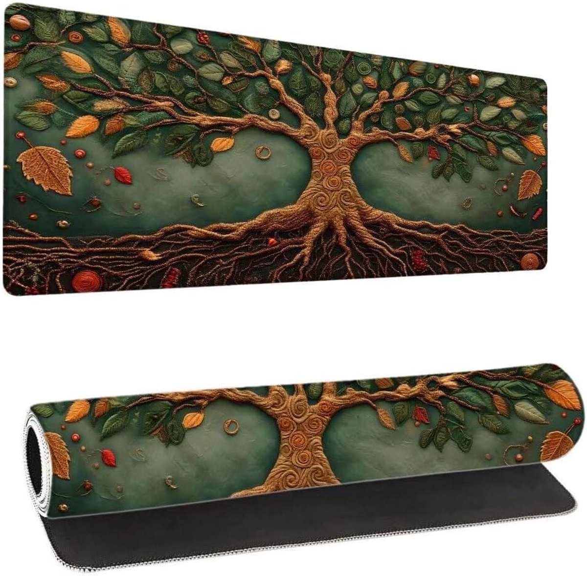 Grote Muismat - Bureauonderlegger - Werkplek Organiseren - Waterdicht Oppervlak - 100x50 cm - Multicolor