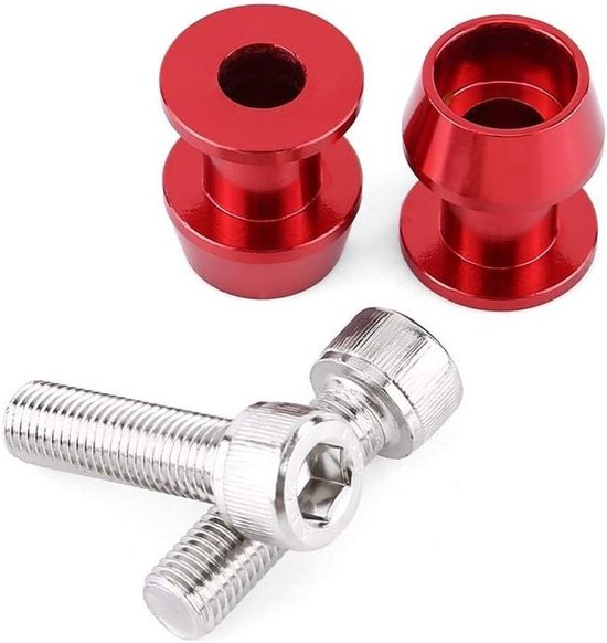 Oscillerende Arm Spoel en Swivel Arm Houder van Aluminium voor Motorfietsen, 2 Stuks, 8 mm, Rood, CNC Bewerkt, Duurzaam en Lichtgewicht — afbeelding 3