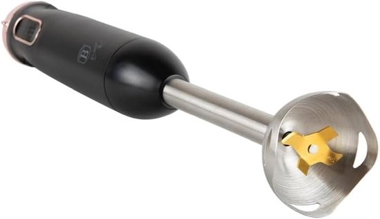 Staafmixer Set - Keukenmachine Accessoires - Eten Bereiden - 5 Snelheden Turbo - 500 ml Kom - Zwart Rosegoud — afbeelding 5