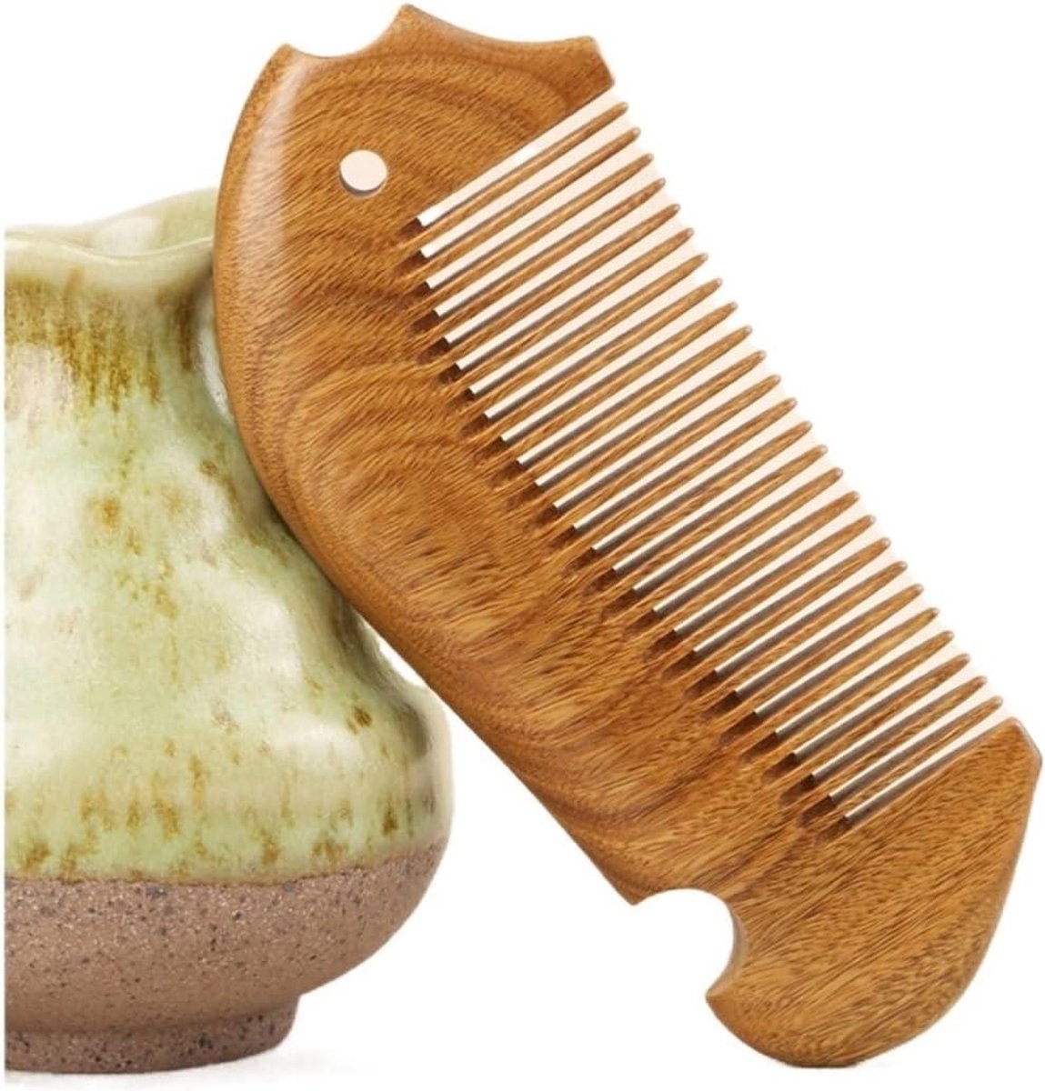 Houten Kam Set - Massage Kam - Dagelijks Gebruik - Anti-statisch Ontwerp - 12.5 cm - Natuurlijk