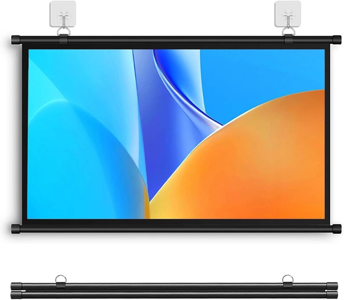 Projectiescherm - Filmscherm Beamer - Thuisbioscoop Maken - Kreukvrij Glasvezel - 50 Inch - Mat Wit