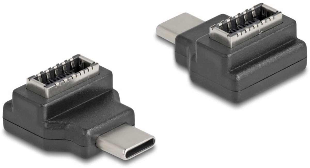 Delock Adapter USB 10 Gbps USB Type-C™ male to Type-E Key A female angled