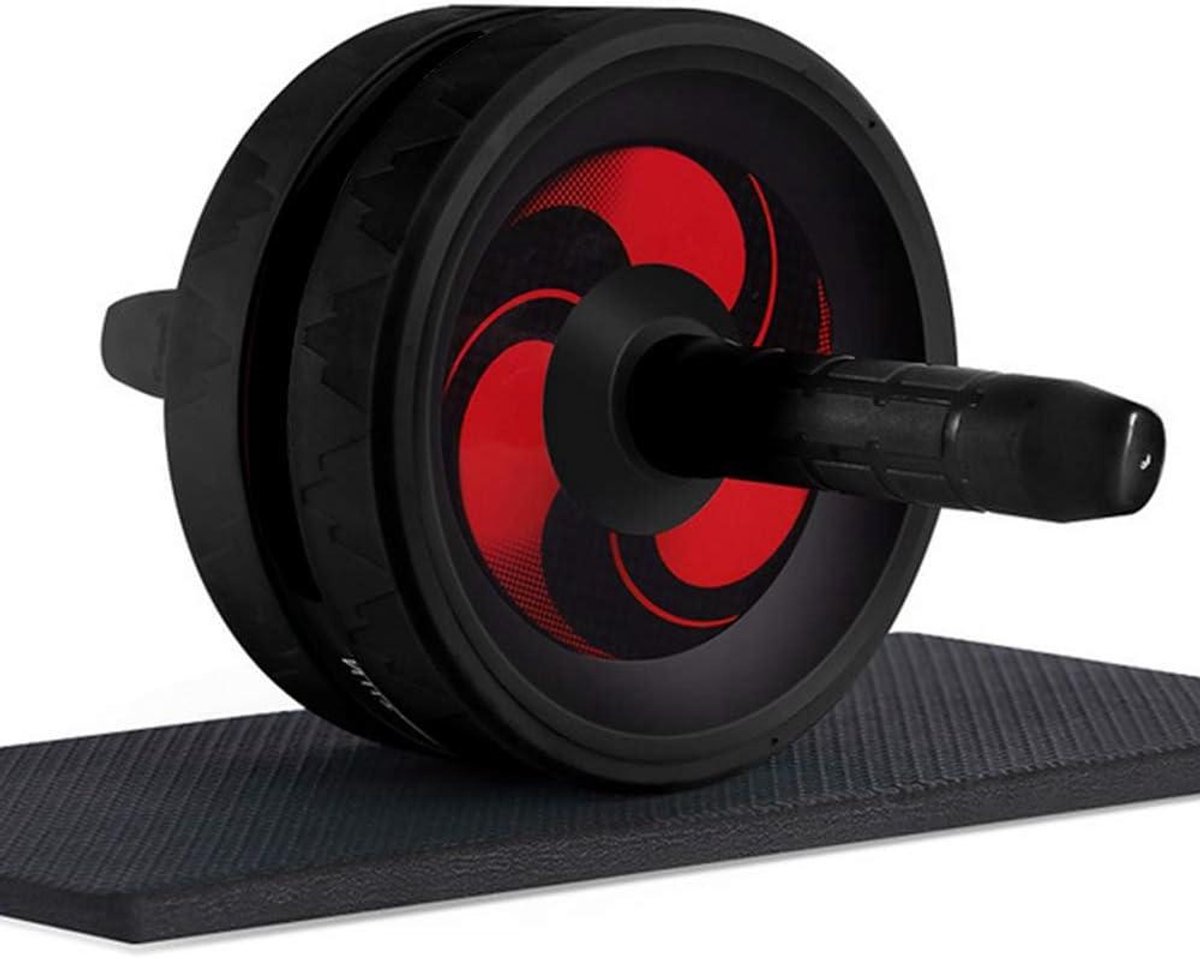 Ab Roller Wiel - Core Trainer - Buikspier Training - Ultra-Brede Anti-Slip Tread - 880 Pond Gewicht - Zwart