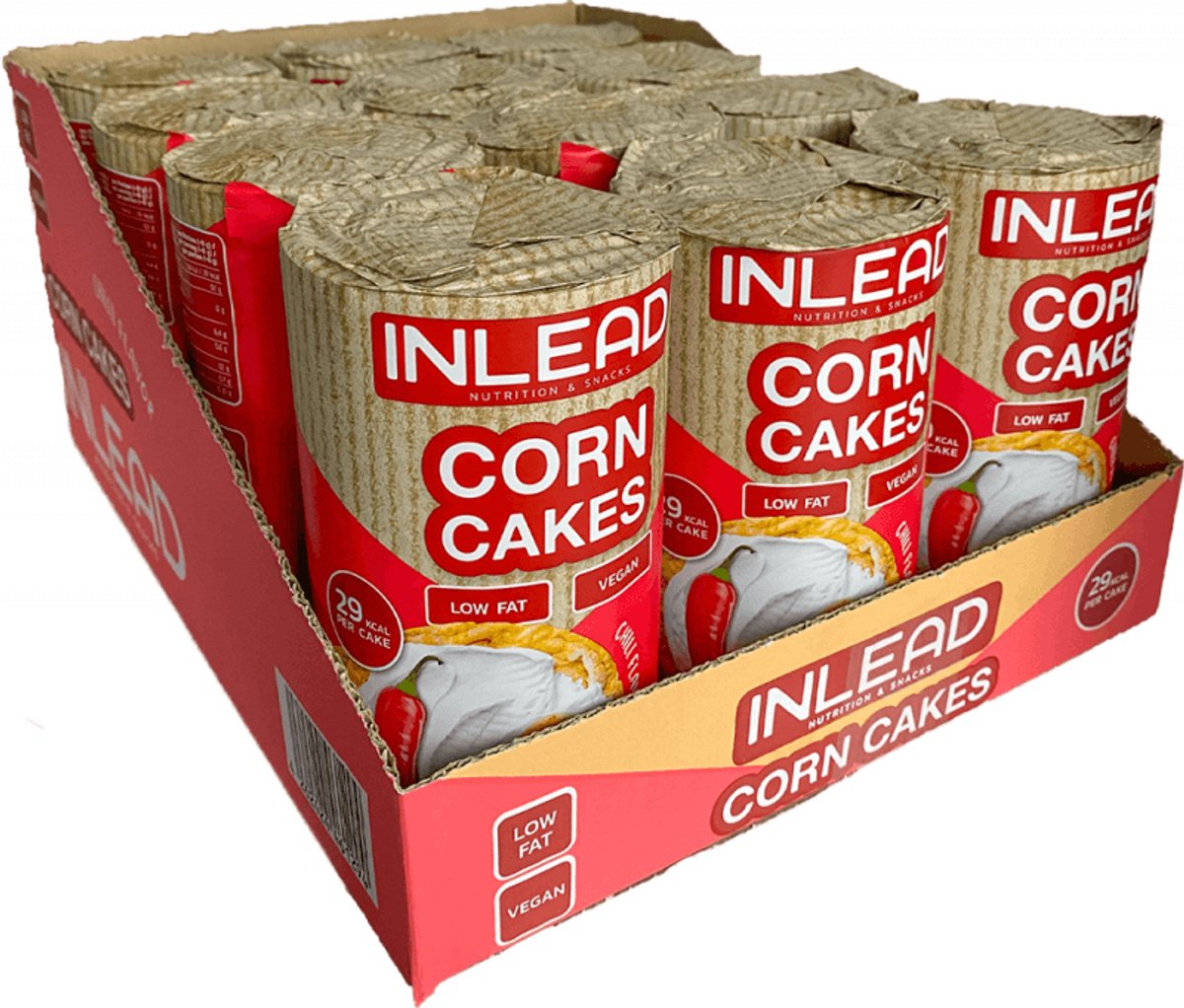 Inlead Corn Cakes (12x120g) Chili - Functionele voeding - Supervoeding