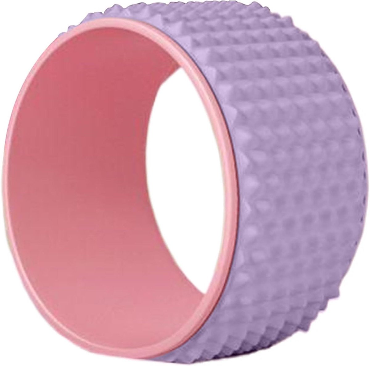 Yoga Wiel - Rugrol Flexibiliteit - Verbeter Balans - Dieptemassage Oppervlak - 32 x 13 cm - Paars