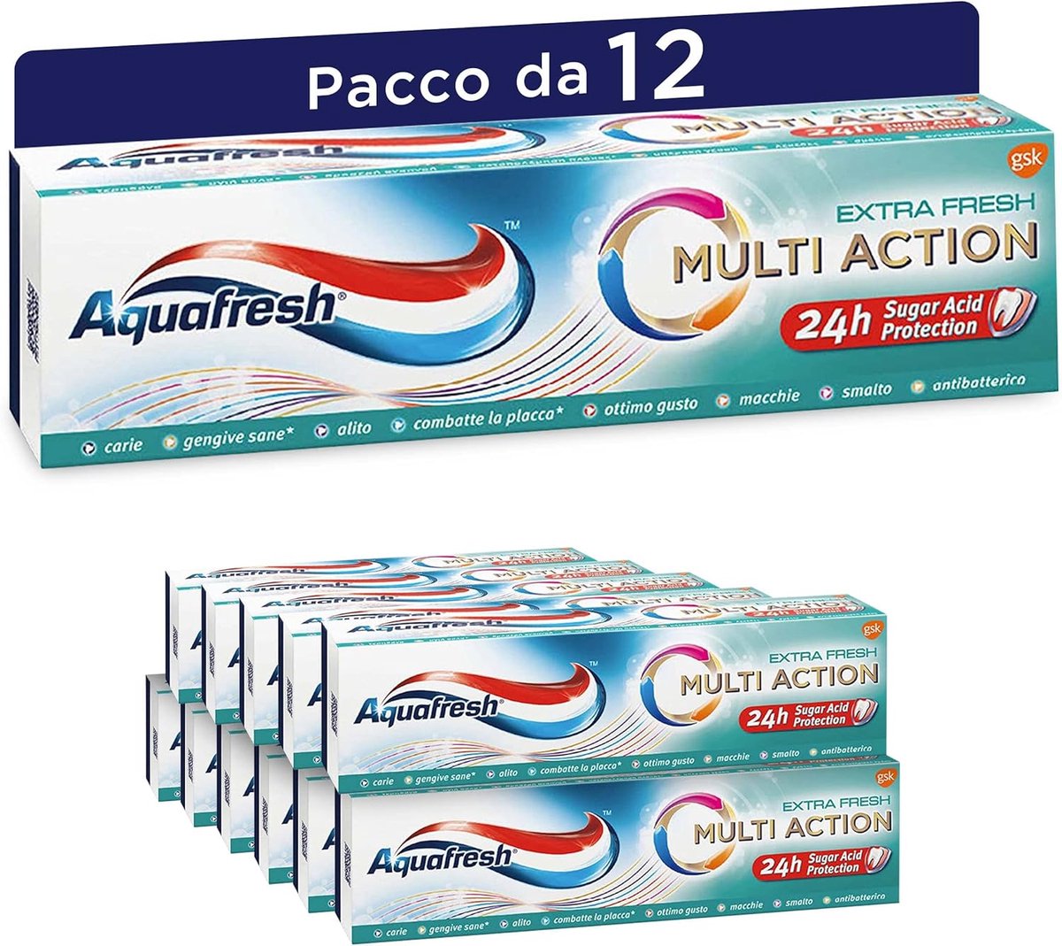 Tandpasta - Mondverzorging - Dagelijkse verzorging - 8 effecten bescherming - 12 x 75 ml - Wit