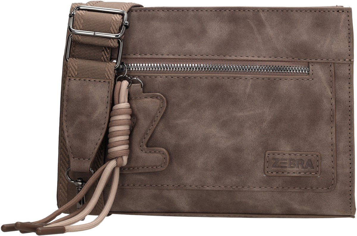 Zebra Trends Rosalyn Crossbodytas - Schoudertas - Dames - Bag Charm - Donkerbruin
