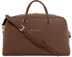 SUITSUIT Weekendtas Dames – Stijlvolle Reistas handbagage – Waterafstotend – 33x53x22 cm – Rawhide