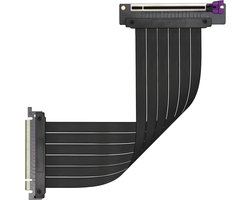 Cooler Master MasterAccessory Riser kabel PCIe 3.0 x16 Ver. 2 - EMI Afgeschermd, Ultra flexibele TPE kabel, verstevigde PCI-slots, gouden pin-connectoren, beschermende ABS-behuizing - 300 mm