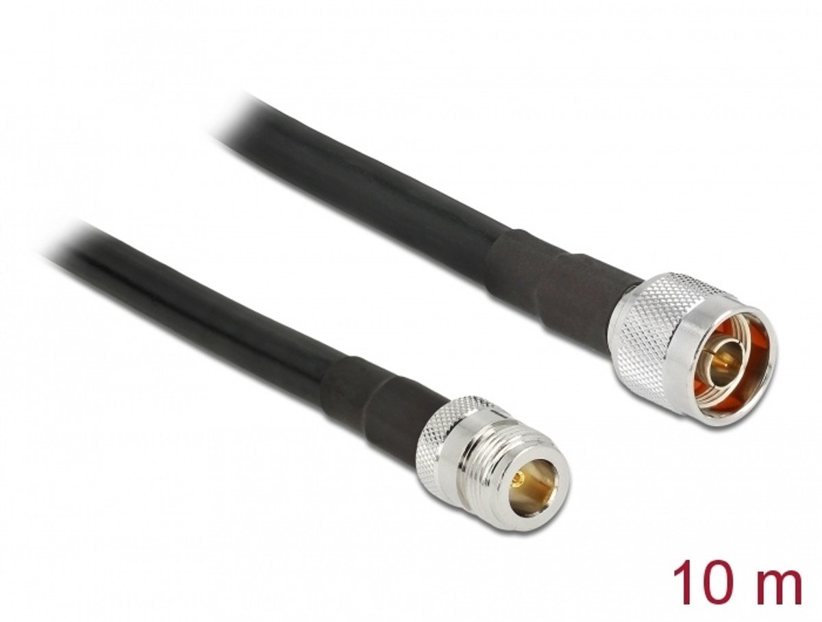 Antennekabel N -plug> N Jack CFD400 LLC400 10 M Laag verlies waterdicht