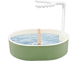 Automatisch Vogelbad - Vogel Drinkfontein - Hygiëne Bevorderen - Regen Simulatie - 32 cm Breed - Wit