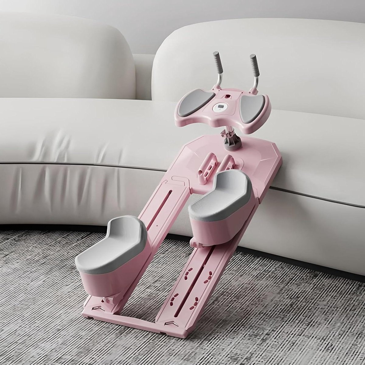 Fitness Crawler Machine - Buiktrainer Rugtrainer - Kernspieren Versterken - Dynamische Lumbale Rek - 100 kg Max - Roze