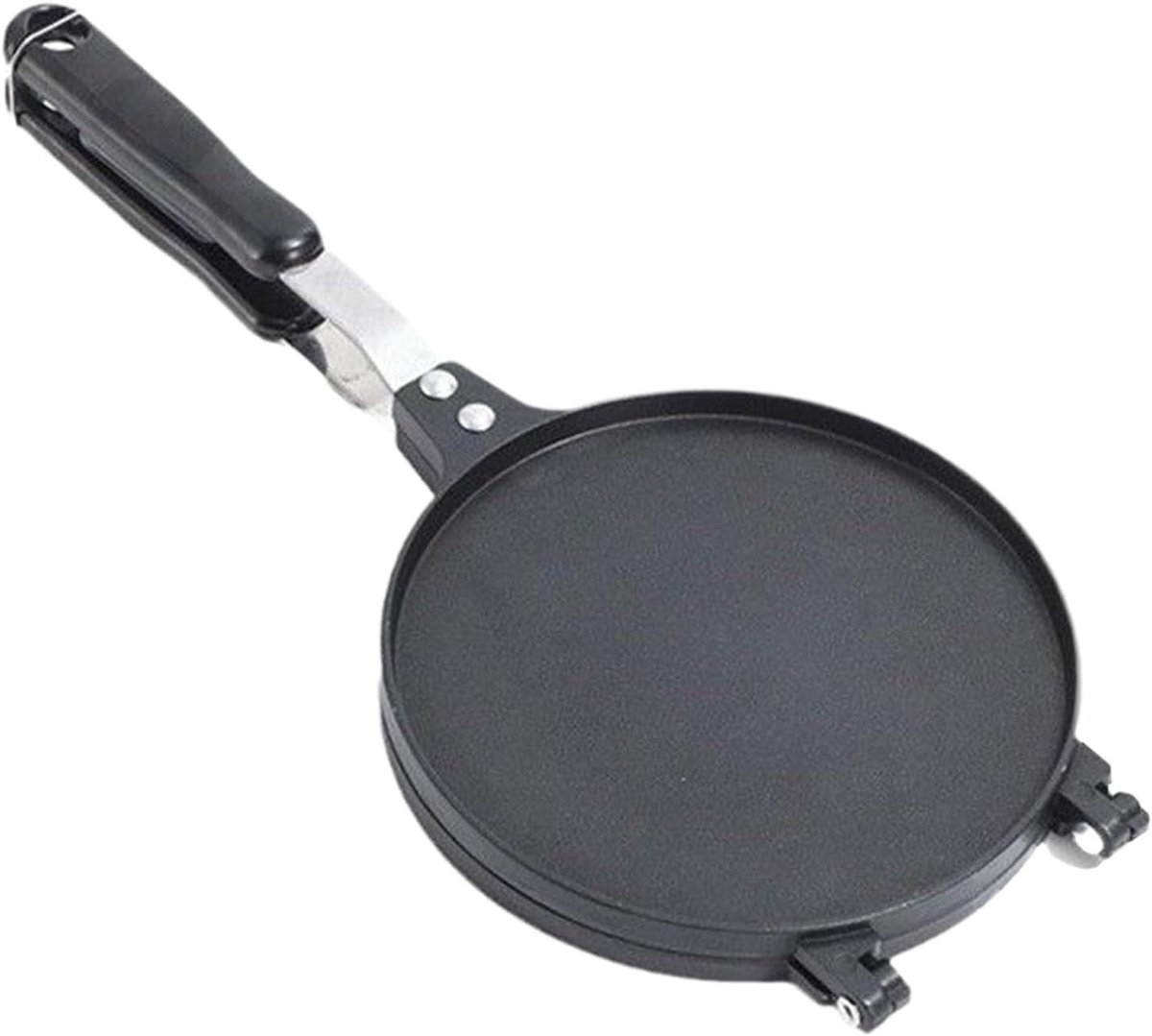 Wafelkegelmaker Dubbelzijdig - Pan Koeken - Desserts Bakken - Anti-aanbak Laag - 385 x 17 cm - Zwart