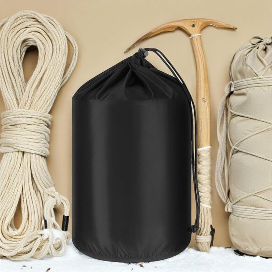 Waterdichte Opbergtas - Trekkoord Zak - Reizen en Outdoor - Lichtgewicht Compressie - 41x20x20 CM - Zwart — afbeelding 3