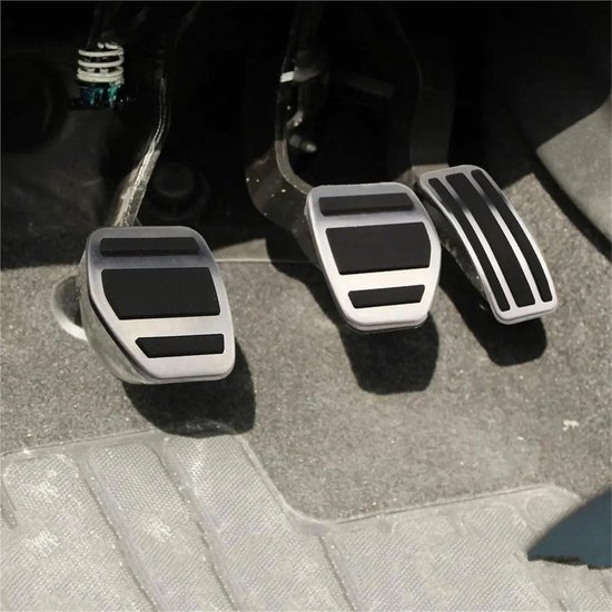 Pedaalset Auto - Antislip Pedalen - Verbeter Rijervaring - Roestvrij Staal Rubber - 2 Stuks - Zwart — afbeelding 3