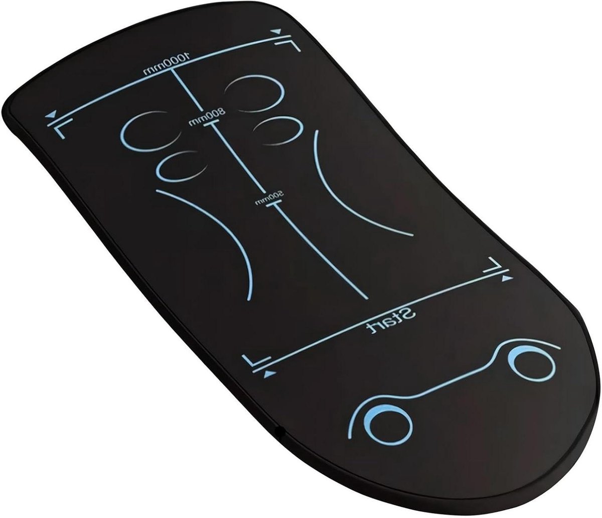 Buikspier Oefenmat - Fitnesskussen Vloerbescherming - Core Training - Verbeterde Stabiliteit - 150 x 61 cm - Meerkleurig