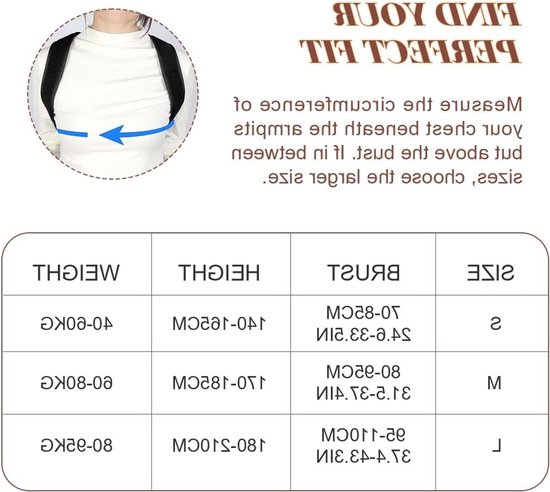 Posture Corrector voor Mannen en Vrouwen, Verstelbare Schouderbanden voor een Rechte Houding en Rugsteun — afbeelding 5