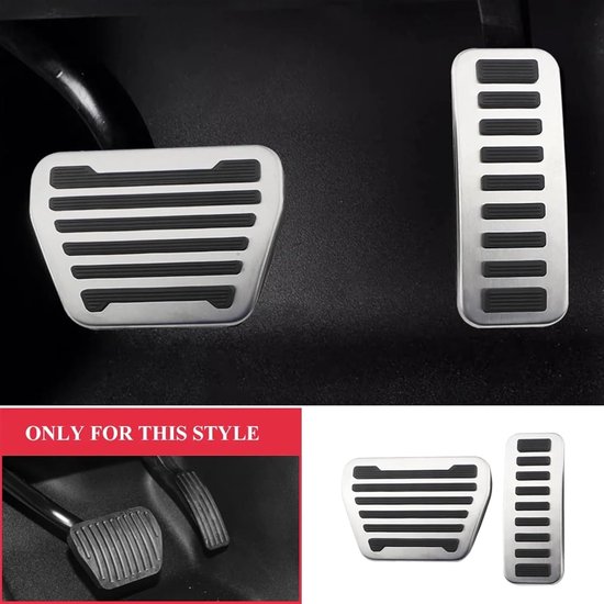 Pedaalhoezen Auto - Gaspedaal Remsteun - Veiliger Rijden - Antislip Rubber - Set van 2 - Metaal — afbeelding 4