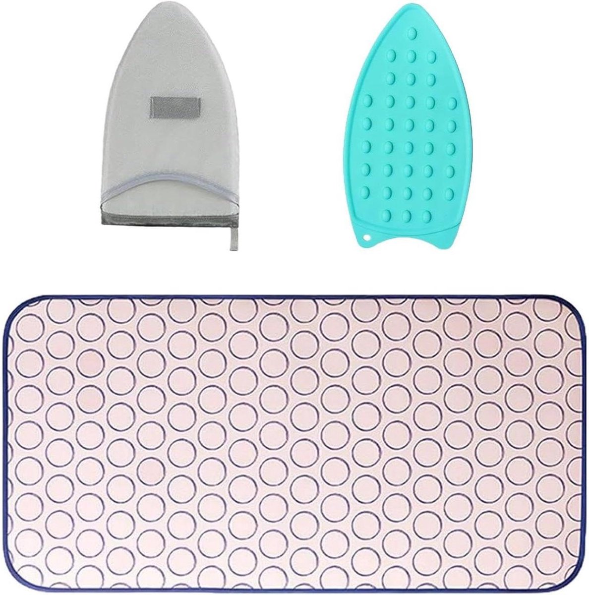 Strijkmat - Naai accessoire - Kleding verzorgen - Hittebestendig stof - 60 x 80 cm - Grijs