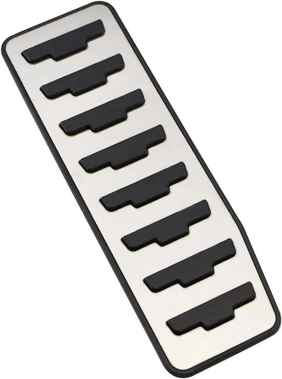 Pedaalhoezen Auto - Voetsteun Covers - Verbeterde Rijervaring - Antislip Rubber - 800 gram - Zwart Zilver — afbeelding 2