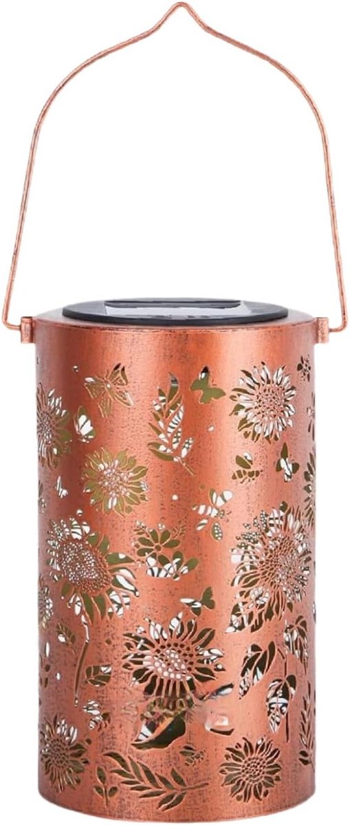 Tuin lantaarn - Decoratieve buitenlamp - Buiten decoreren - Zonnebloem design - 105 x 105 