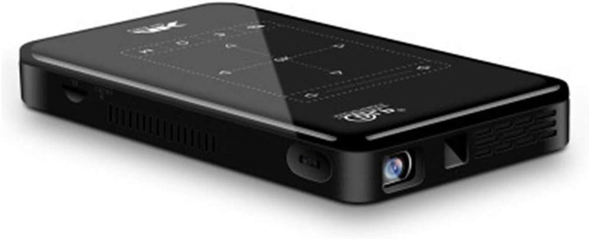 Mini Projector - Draagbare Beamer - Film Avond Thuis - Draadloze WiFi Connectie - 200 Inch Scherm - Zwart