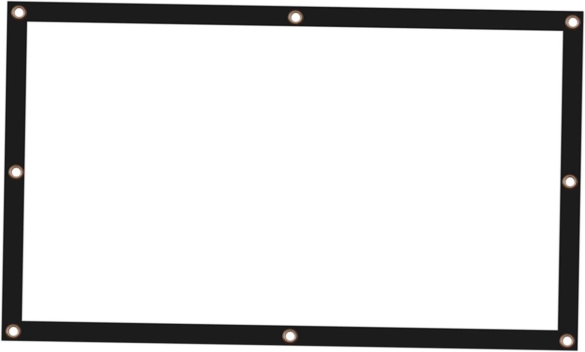 Projectiescherm - Buiten Scherm - Films Kijken - Kreukvrij Polyester - 120 Inch - Wit