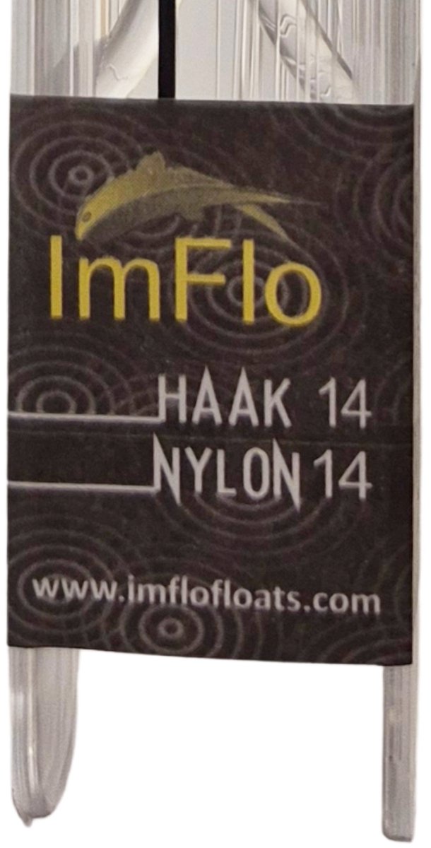Luxe Kant-en-klaar Vistuigje Ingrid 14/00 - Haak 14 - Dobber 0,5 gram Witvistuigje Wedstrijdtuigje van luxe — afbeelding 3
