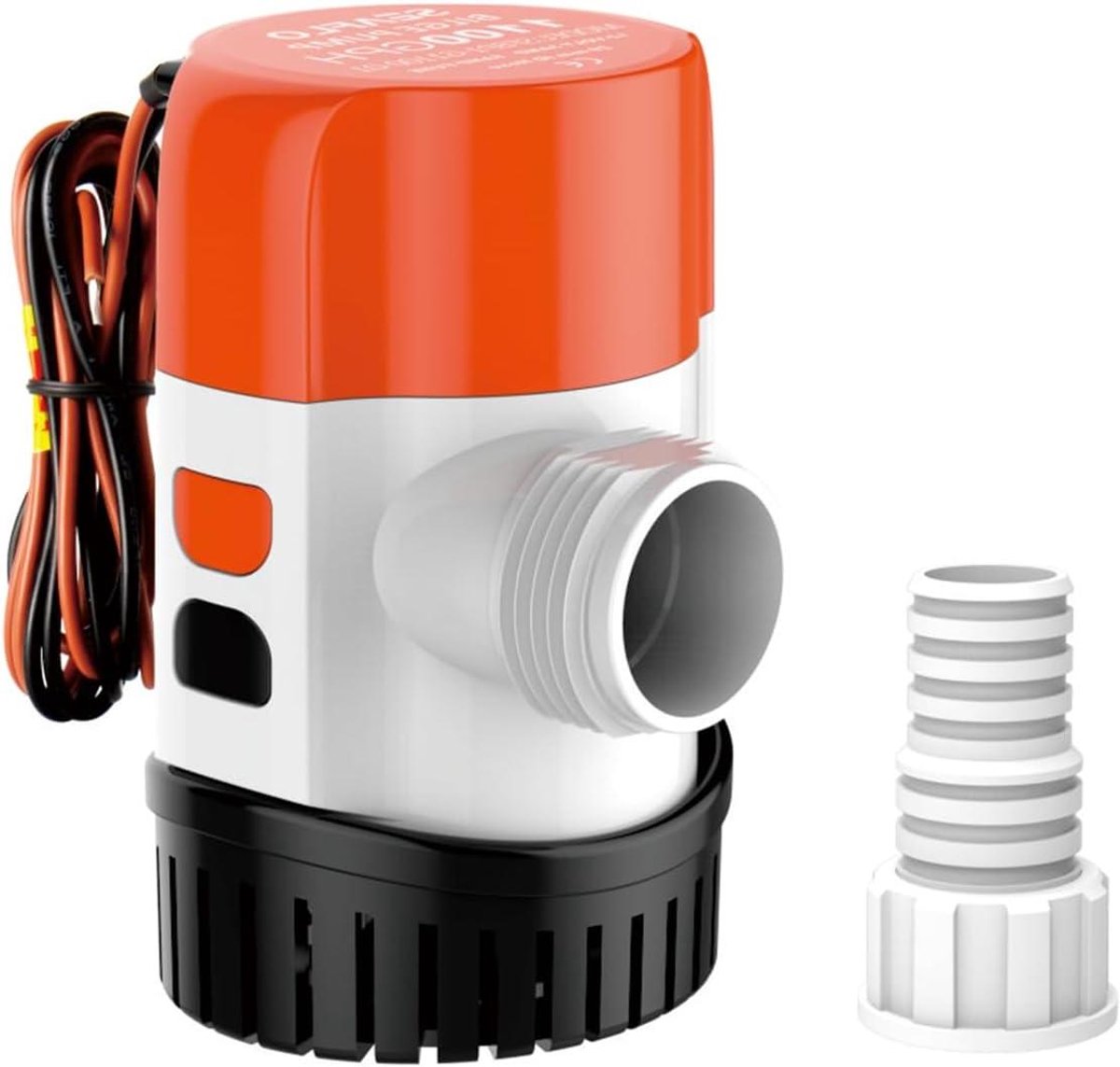 Bilgepomp - Waterpomp - Boot droog houden - Snelkoppelingsontwerp - 600 GPH - Zwart