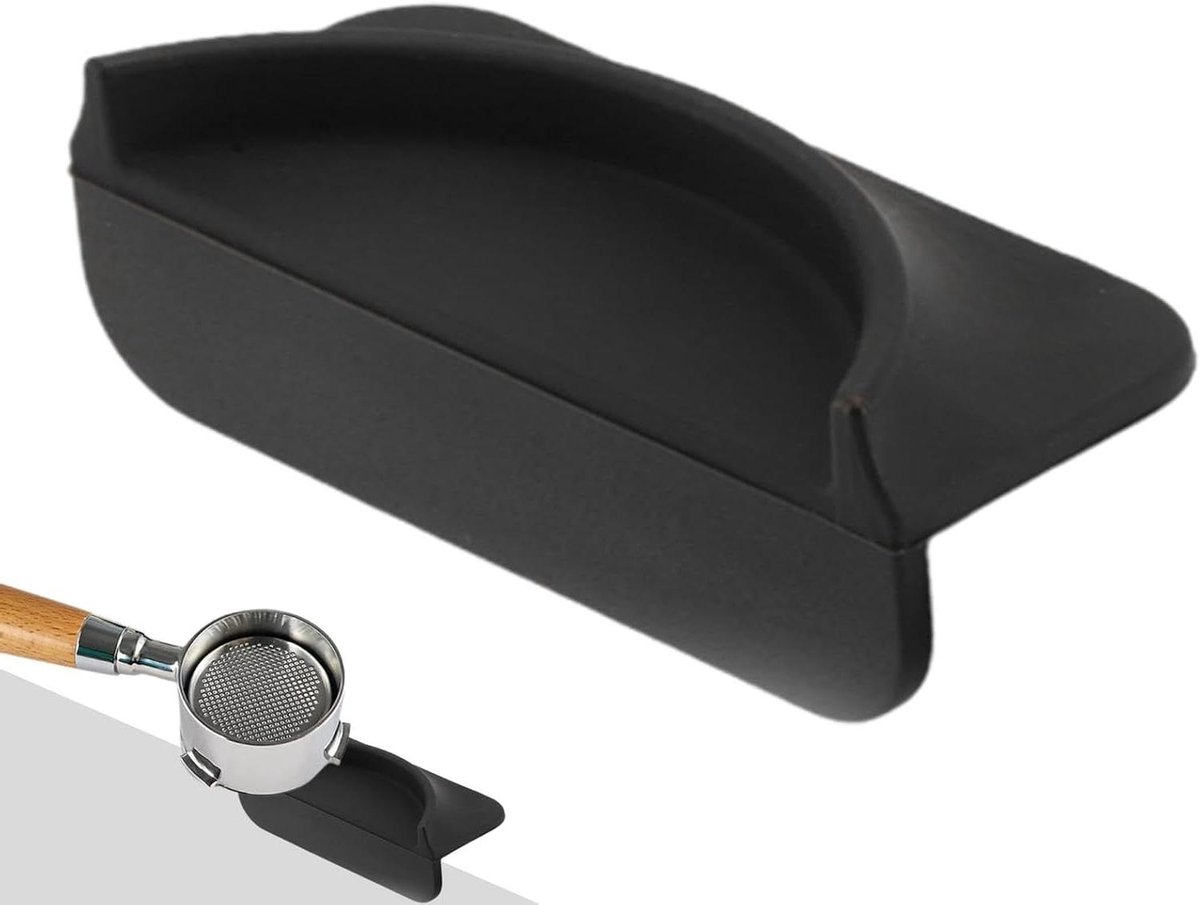Koffie Tamper Mat - Espresso Aanstampen - Barista Precisie - Antislip Siliconen - 80 x 35 x 20 mm - Zwart
