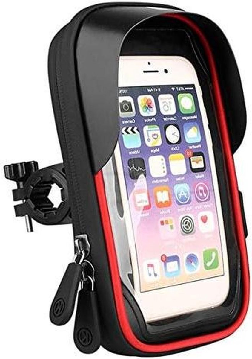 Fiets Telefoonhouder - Stuur tas - Fietsen Navigatie - Draaibaar - 4.5-6.4 inch - Rood