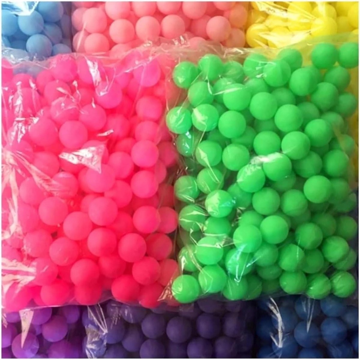 Pingpongballen - Tafeltennisballen - Sport en Knutselen - Duurzaam PVC Materiaal - 40 mm - Veelkleurig