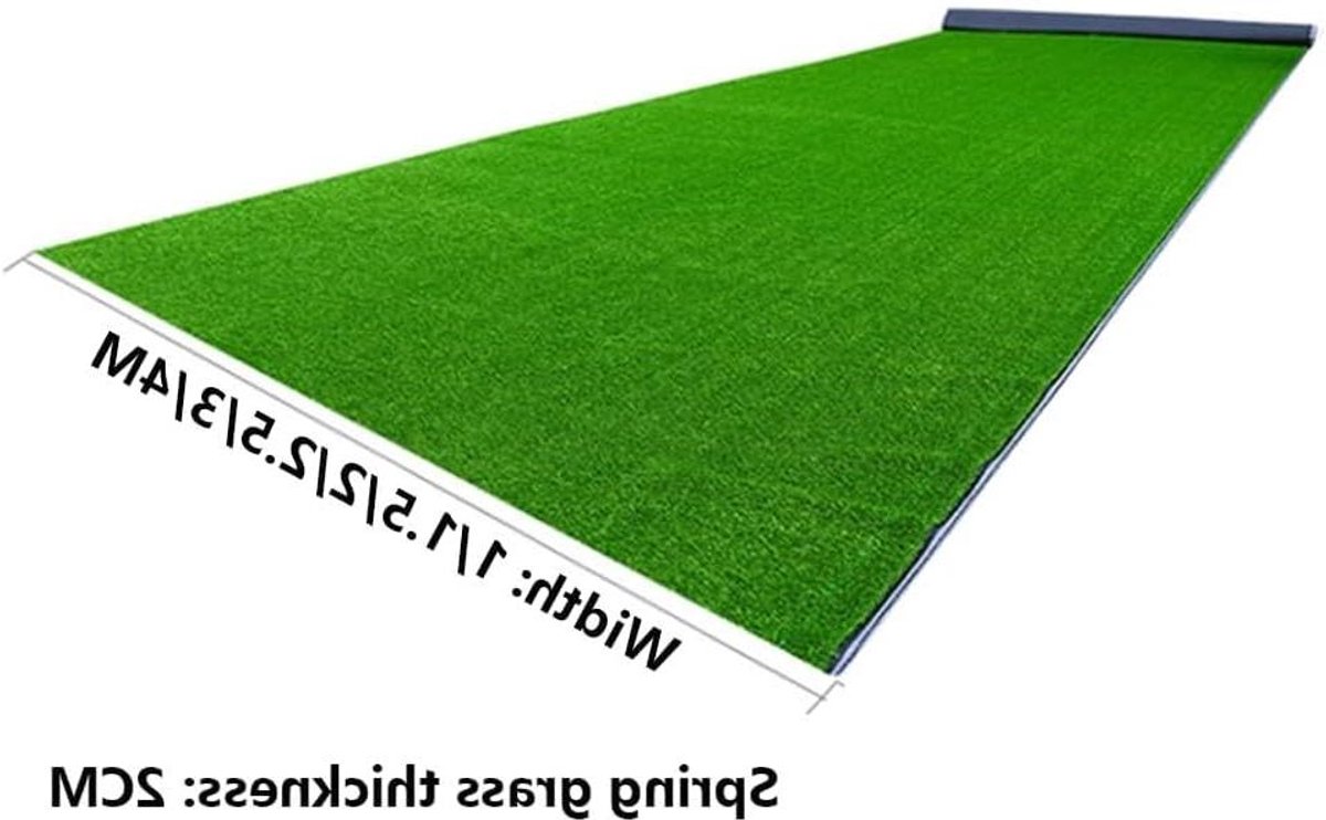 Kunstgras Rol - Synthetisch gazon nepgras - Tuin decoratie - UV-bestendig onderhoudsarm - 1x4m - Groen